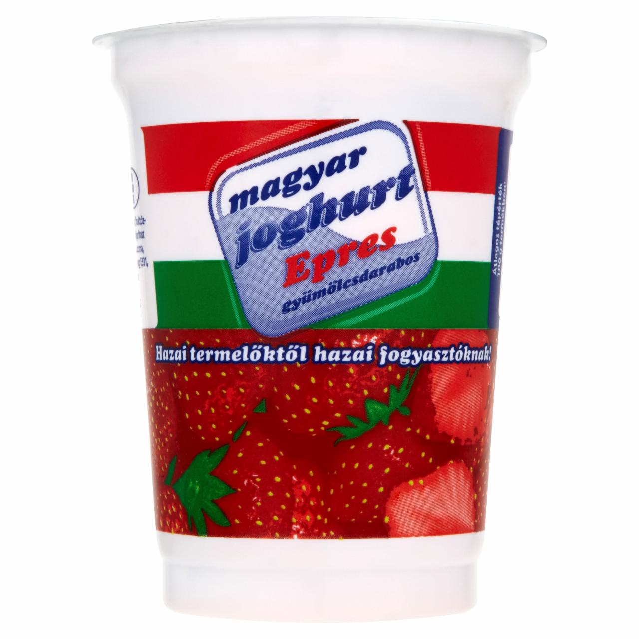 Képek - Magyar Joghurt epres gyümölcsdarabos joghurt 450 g