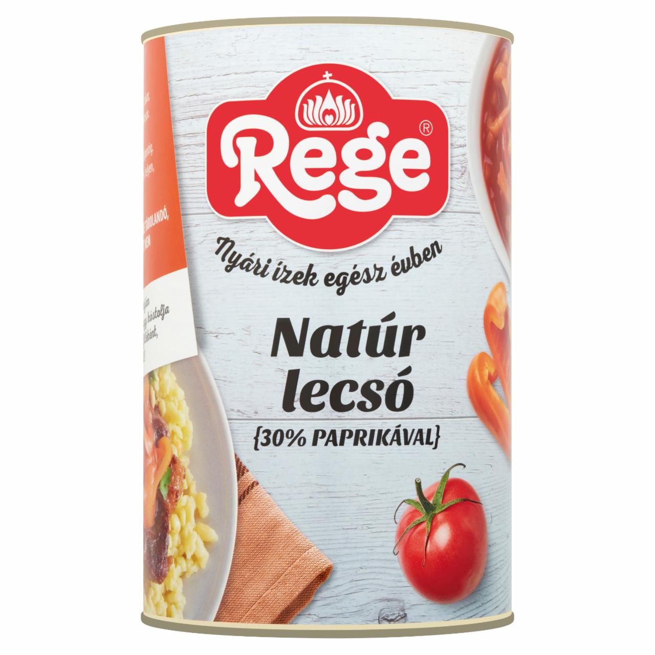 Képek - Rege natúr lecsó 30% paprikával 4200 g