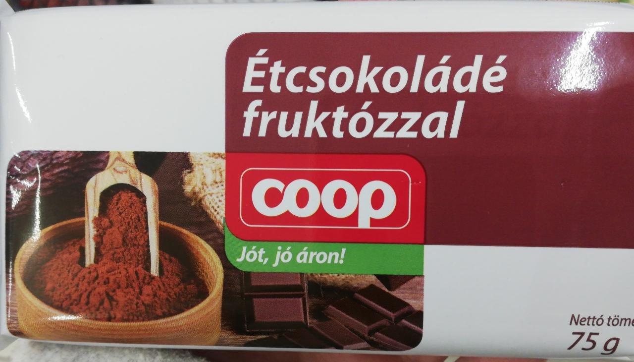 Képek - Étcsokoládé fruktózzal Coop