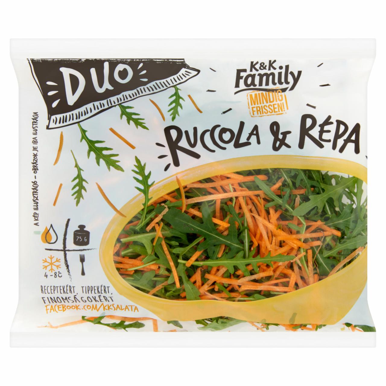 Képek - K&K Family Duo ruccola & répa friss salátakeverék 75 g