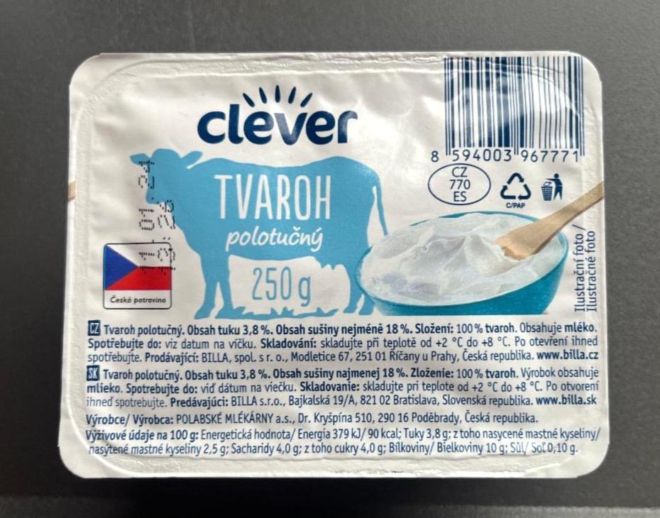 Képek - Tvaroh polotučný Clever