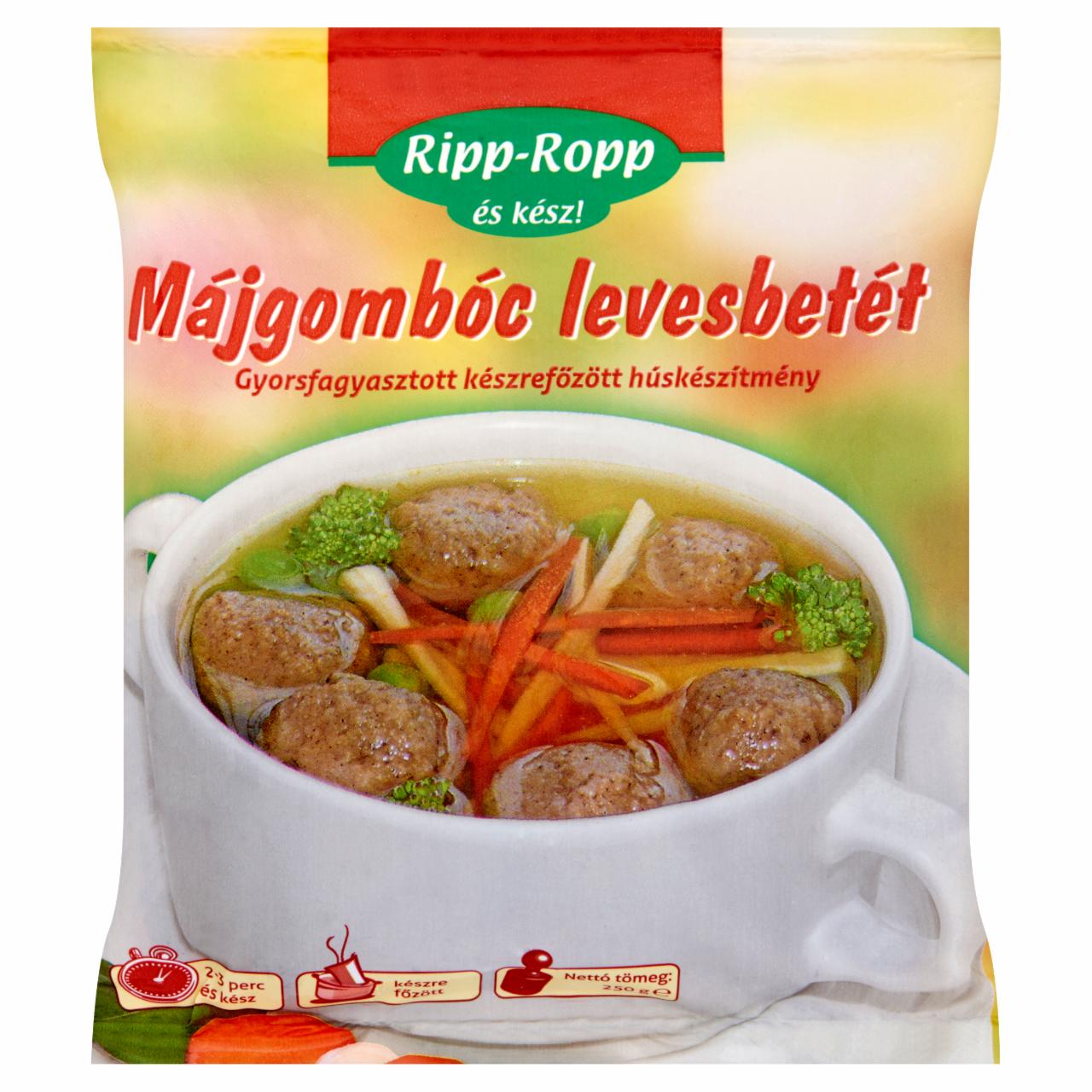 Képek - Ripp-Ropp gyorsfagyasztott májgombóc levesbetét 250 g