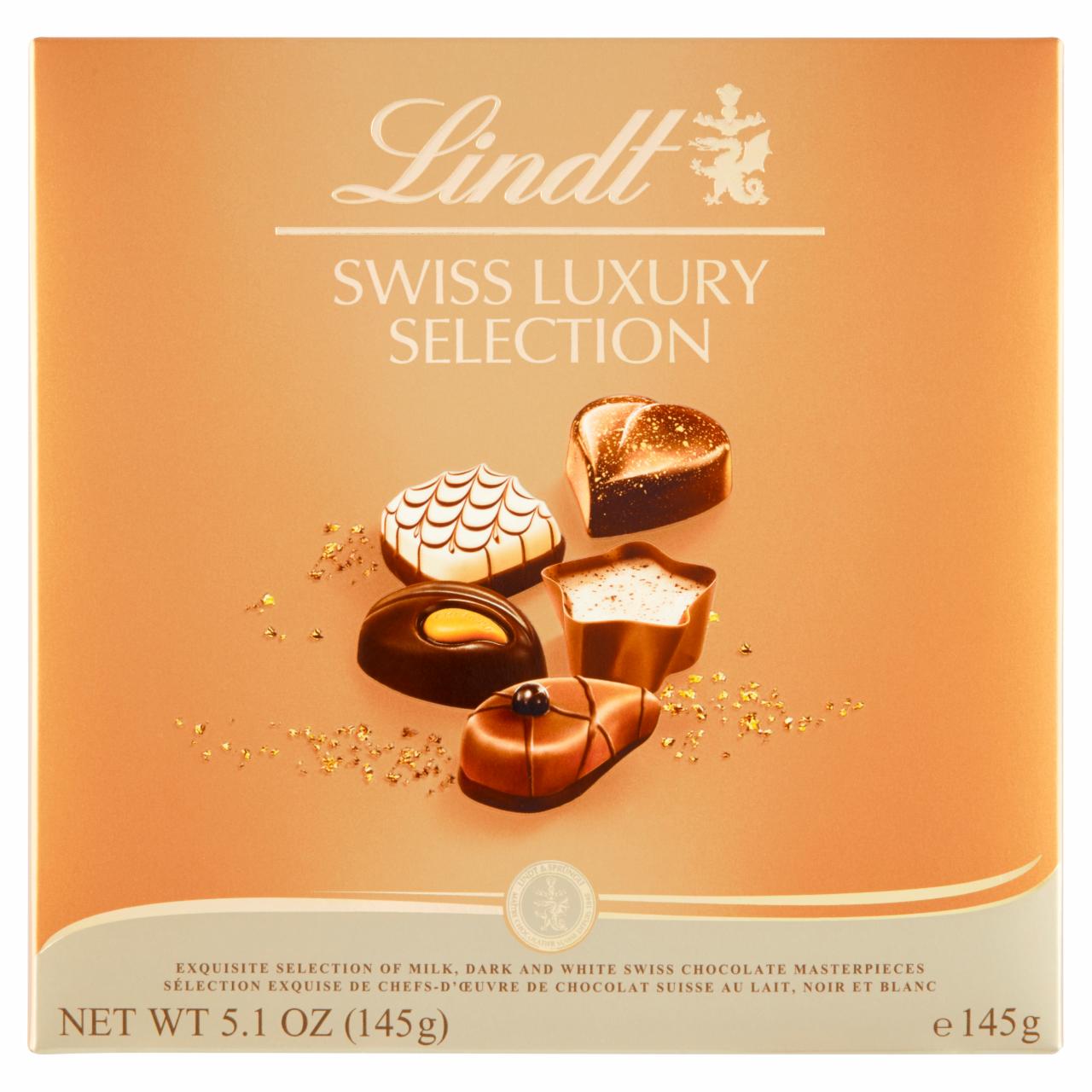 Képek - Lindt Swiss Luxury Selection válogatott svájci csokoládé 14 db 145 g