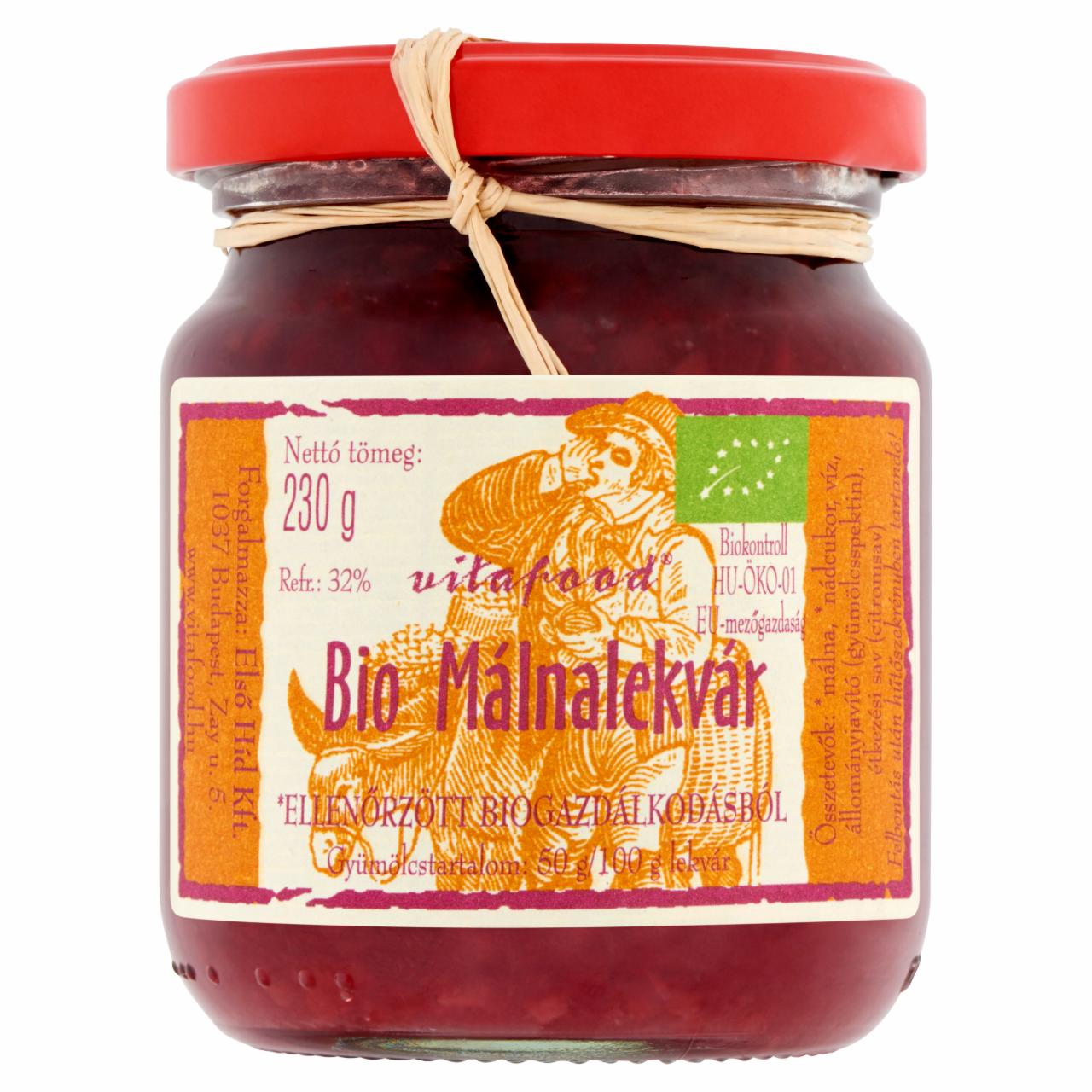 Képek - Vitafood BIO málnalekvár 230 g