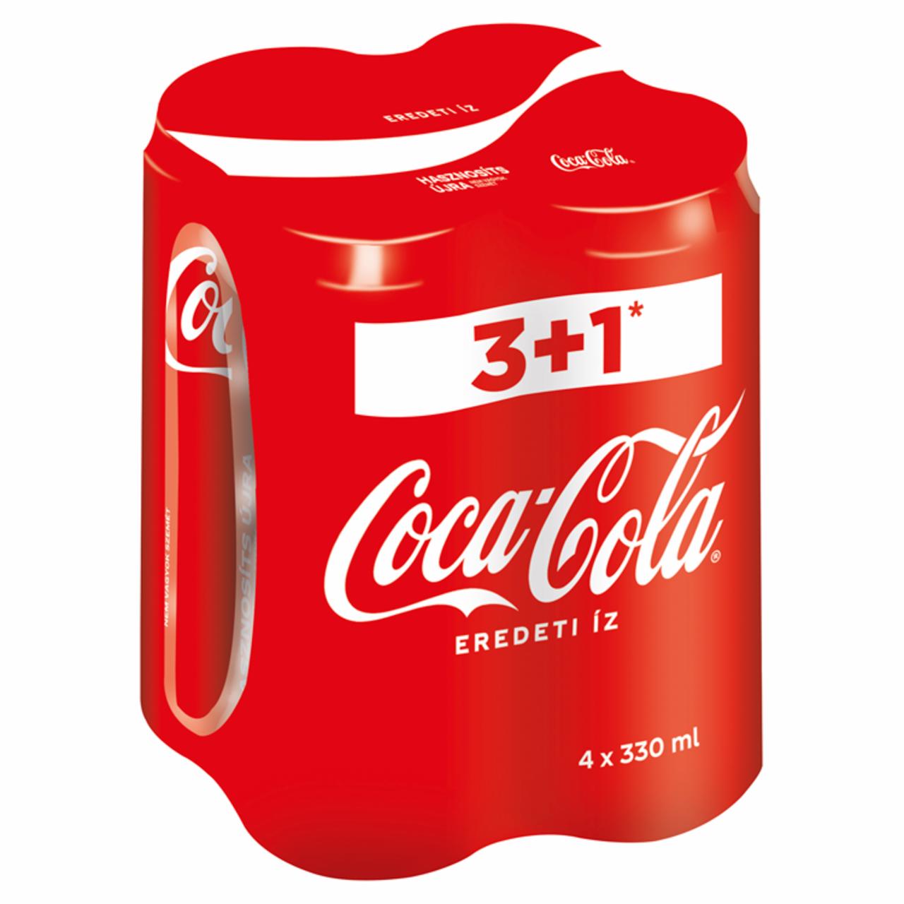 Képek - Coca-Cola colaízű szénsavas üdítőital 4 x 330 ml
