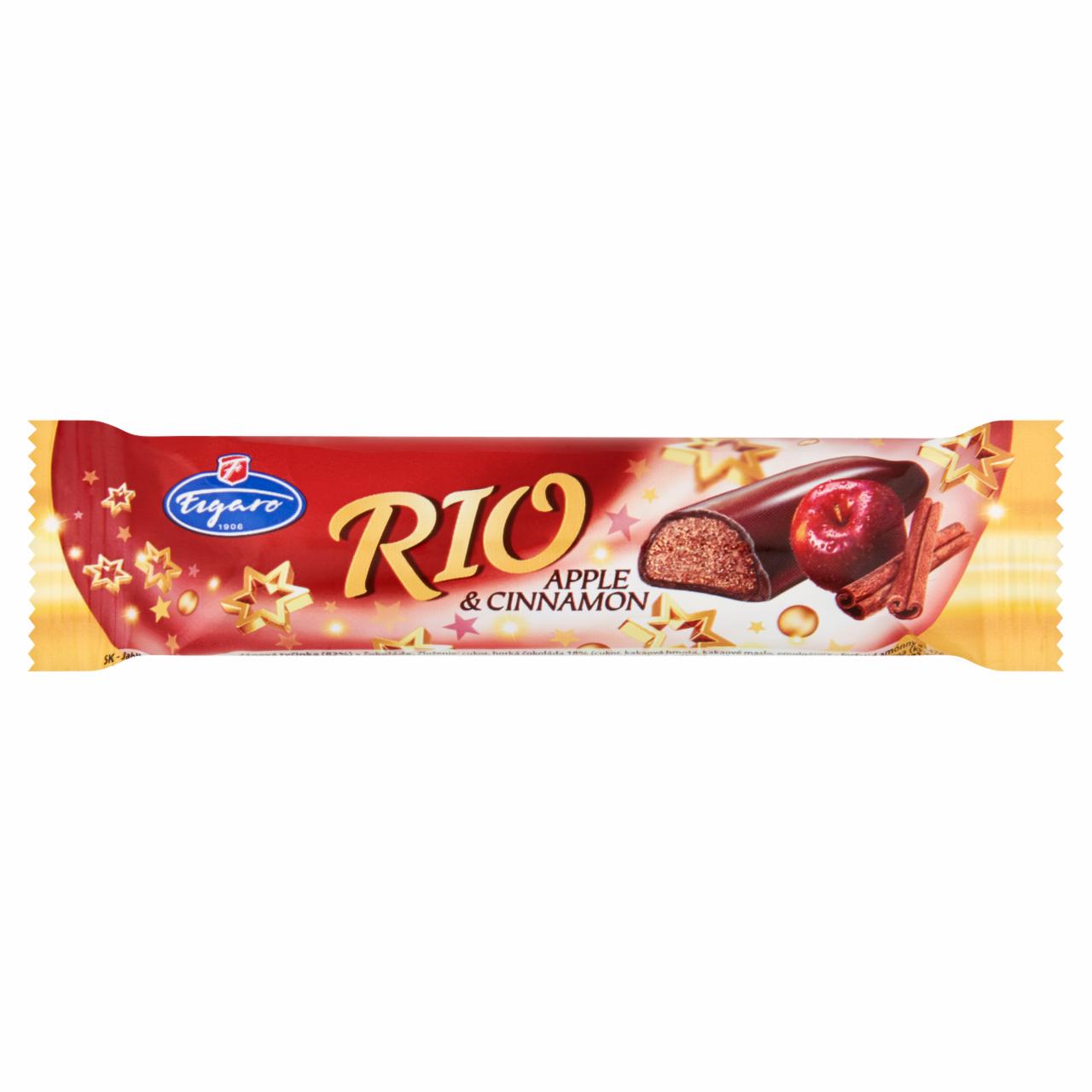 Képek - Rio csokoládéba mártott almás és fahéjas ízű fondánnal töltött szelet 25 g
