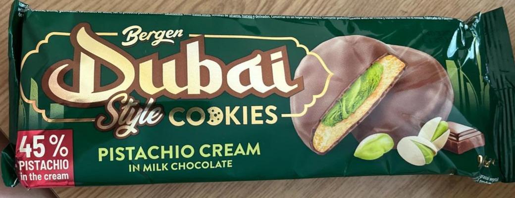 Képek - Dubai style cookies pistachio cream in milk chocolate Berger