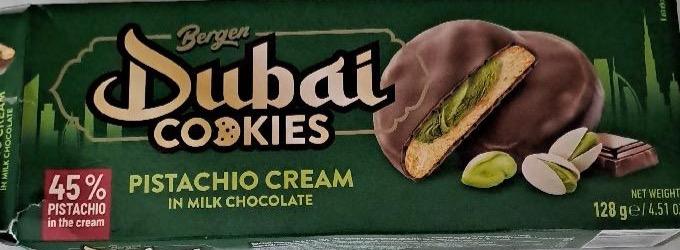 Képek - Dubai style cookies pistachio cream in milk chocolate Berger