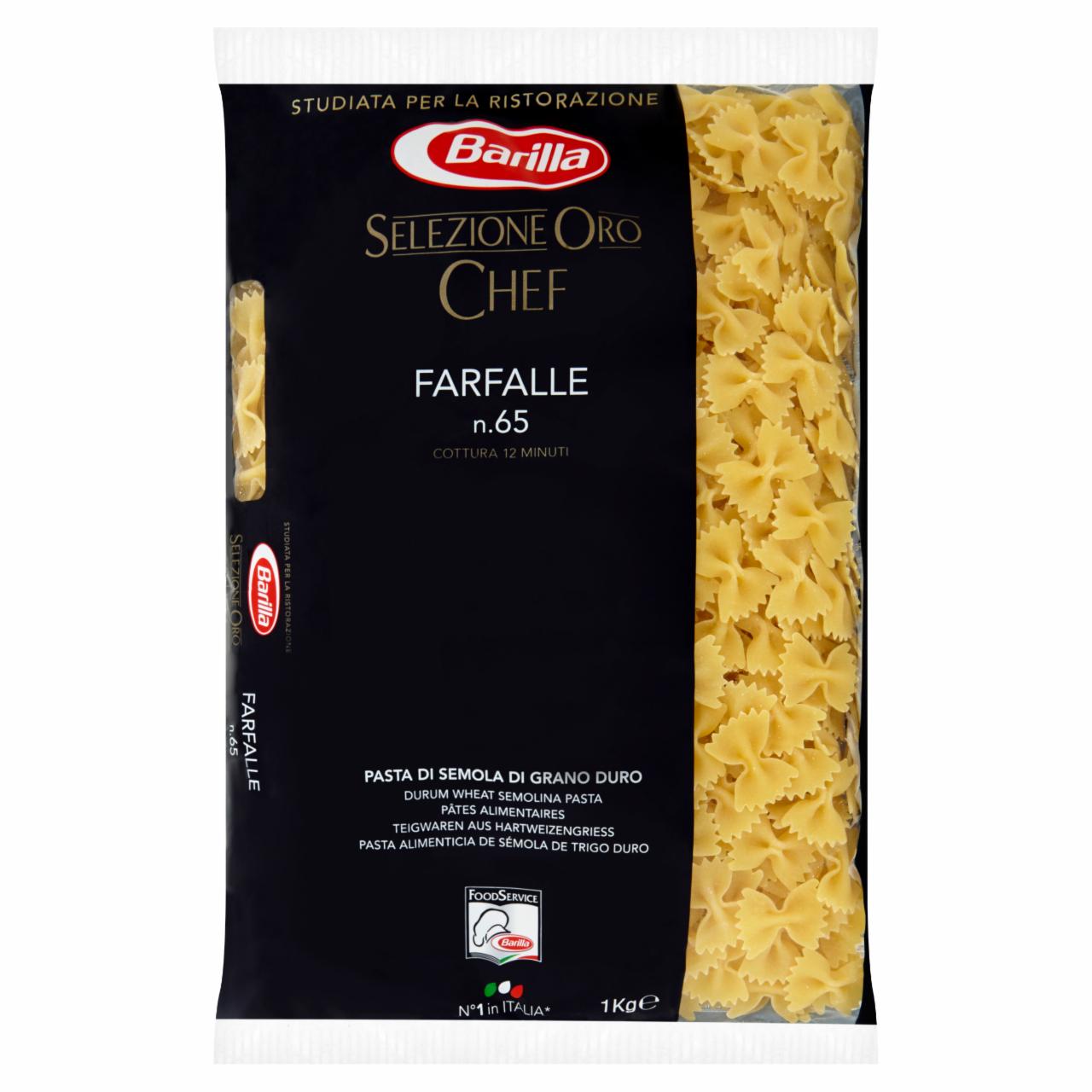 Képek - Barilla Selezione Oro Chef Farfalle apró durum száraztészta 1000 g