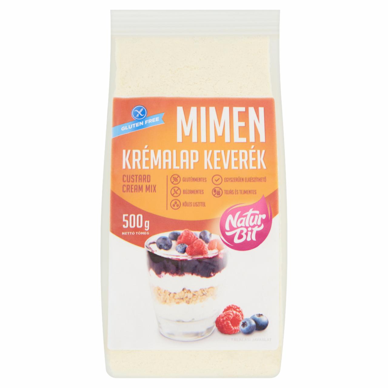 Képek - Naturbit Mimen krémalap lisztkeverék 500 g