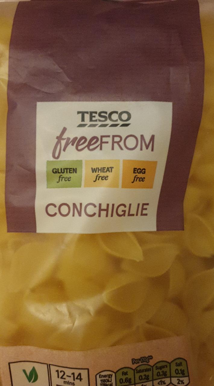 Képek - Gluténmentes conchiglie tészta kukorica- és rizslisztből Tesco free from