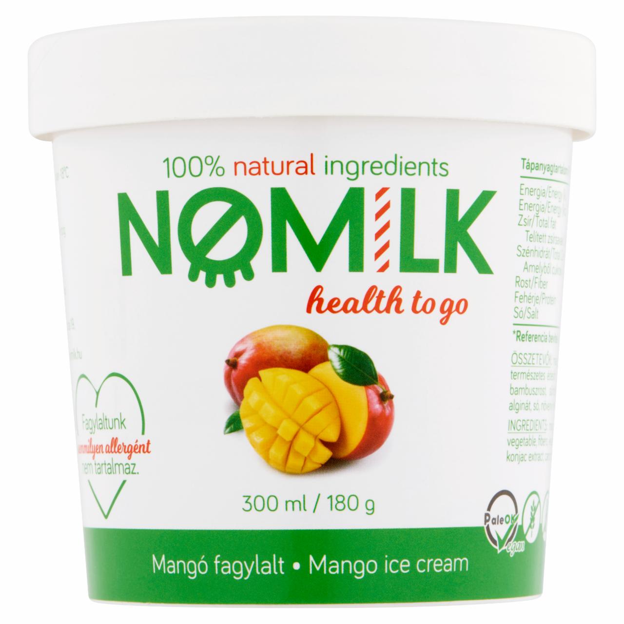 Képek - NOMILK allergénmentes mangó fagylalt 300 ml