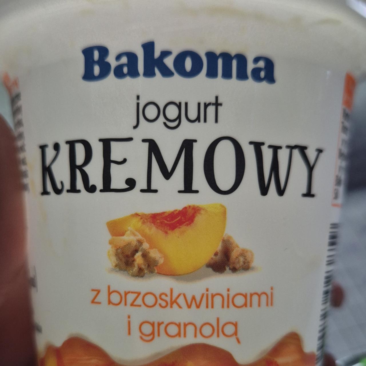 Képek - Jogurt kremowy z brzoskwiniami i granola Bakoma
