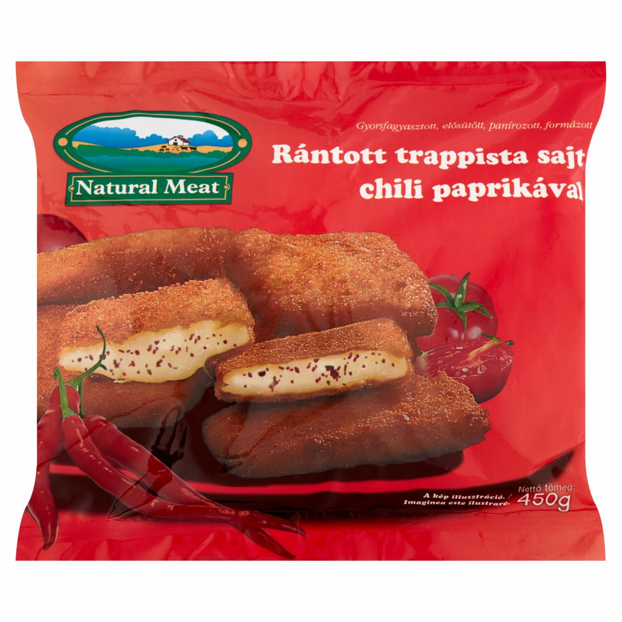 Képek - Natural Meat gyorsfagyasztott rántott trappista sajt chili paprikával 450 g