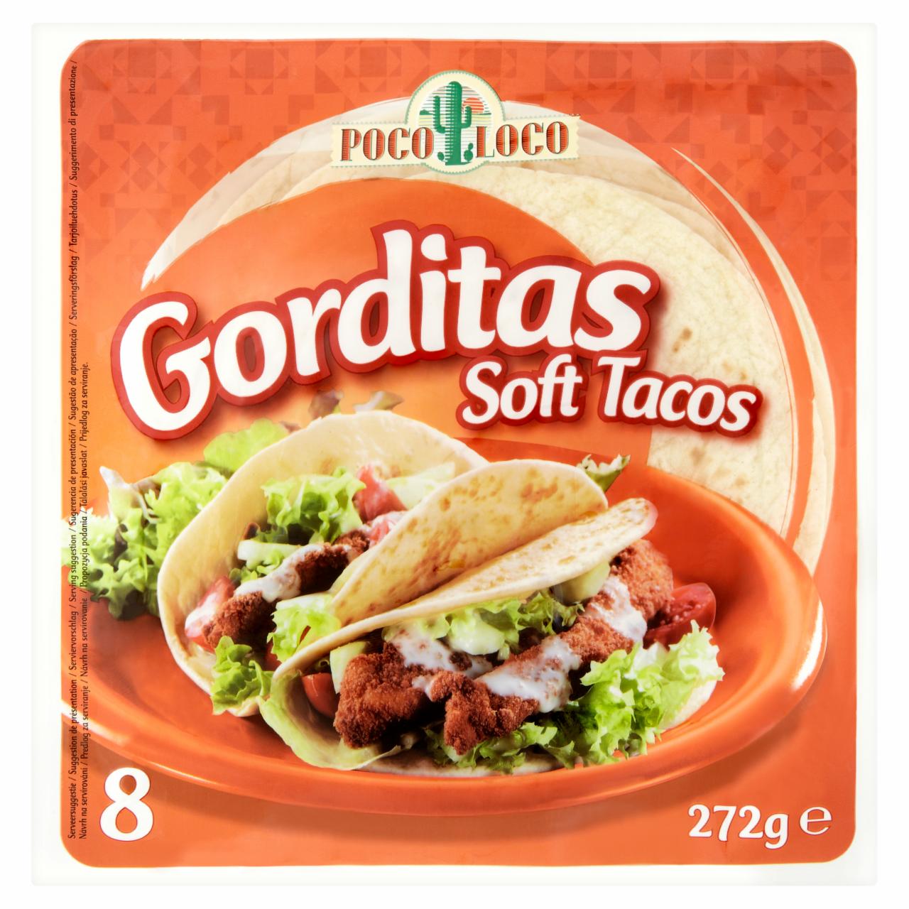 Képek - Poco Loco Gorditas Soft taco búzalisztből 8 db 272 g