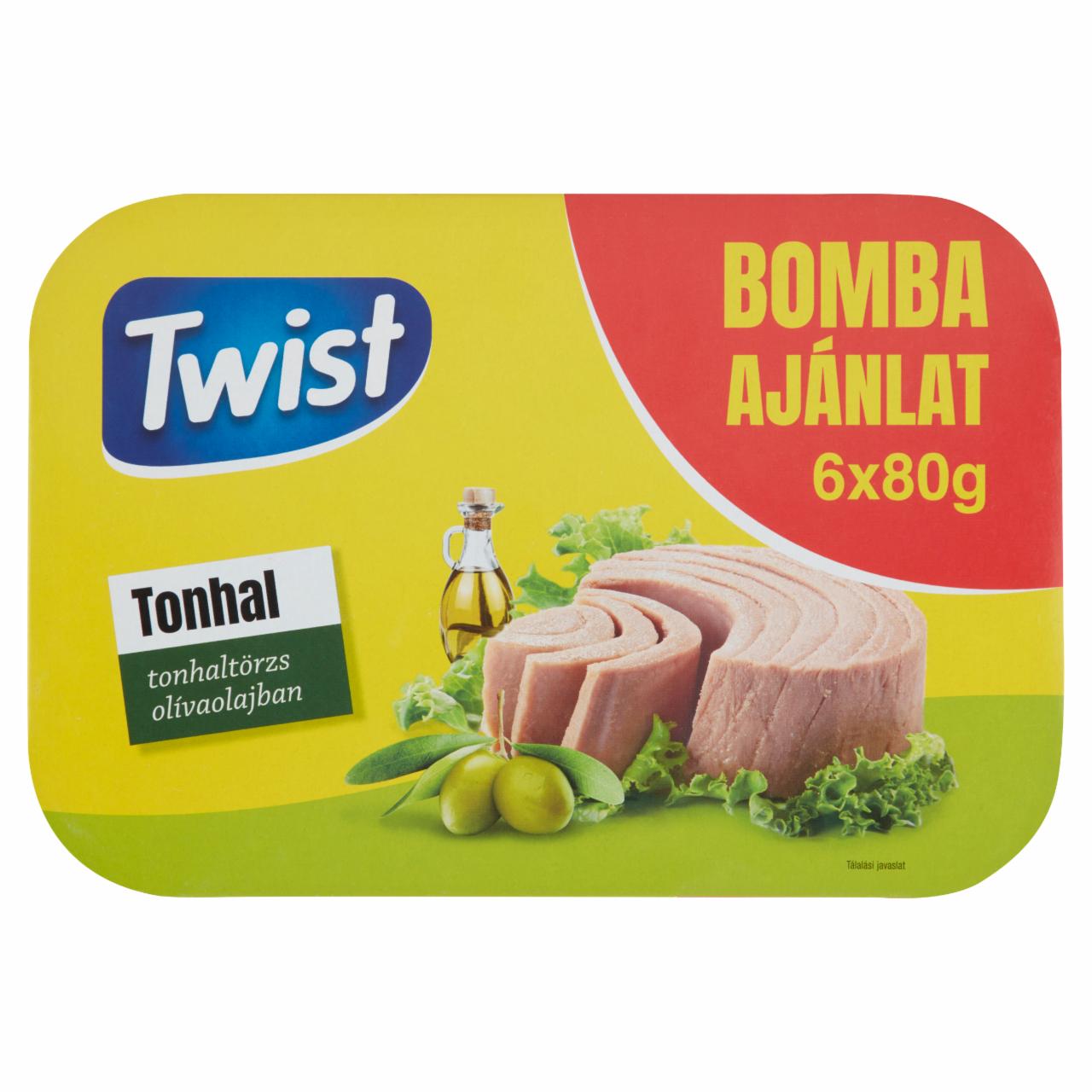 Képek - Twist tonhaltörzs olívaolajban 6 x 80 g (480 g)