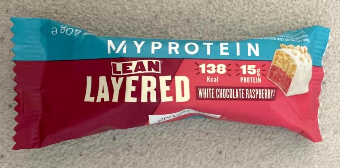 Képek - Lean layered White chocolate raspberry MyProtein