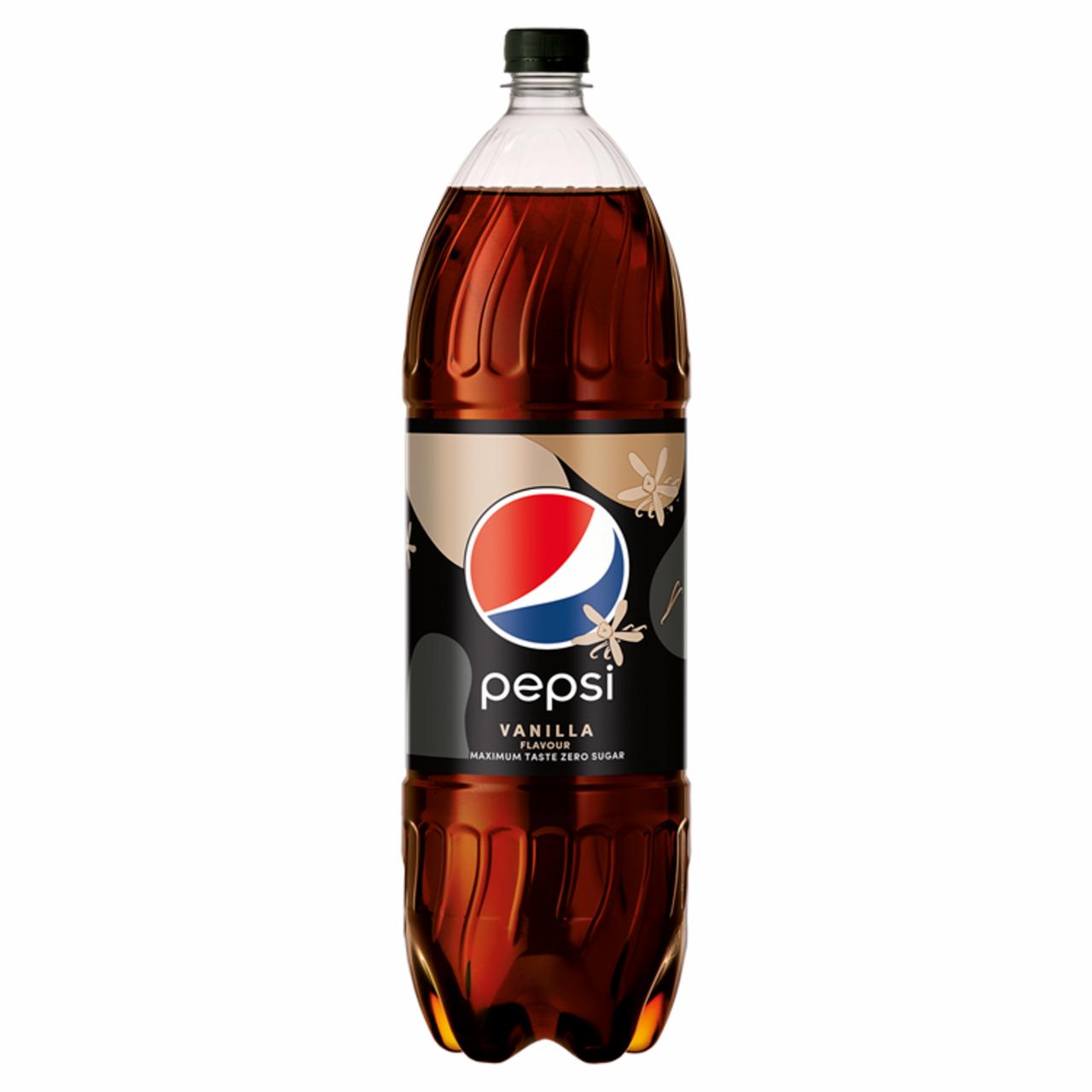 Képek - Pepsi colaízű energiamentes szénsavas üdítőital édesítőszerekkel vanília ízesítéssel 2,15 l