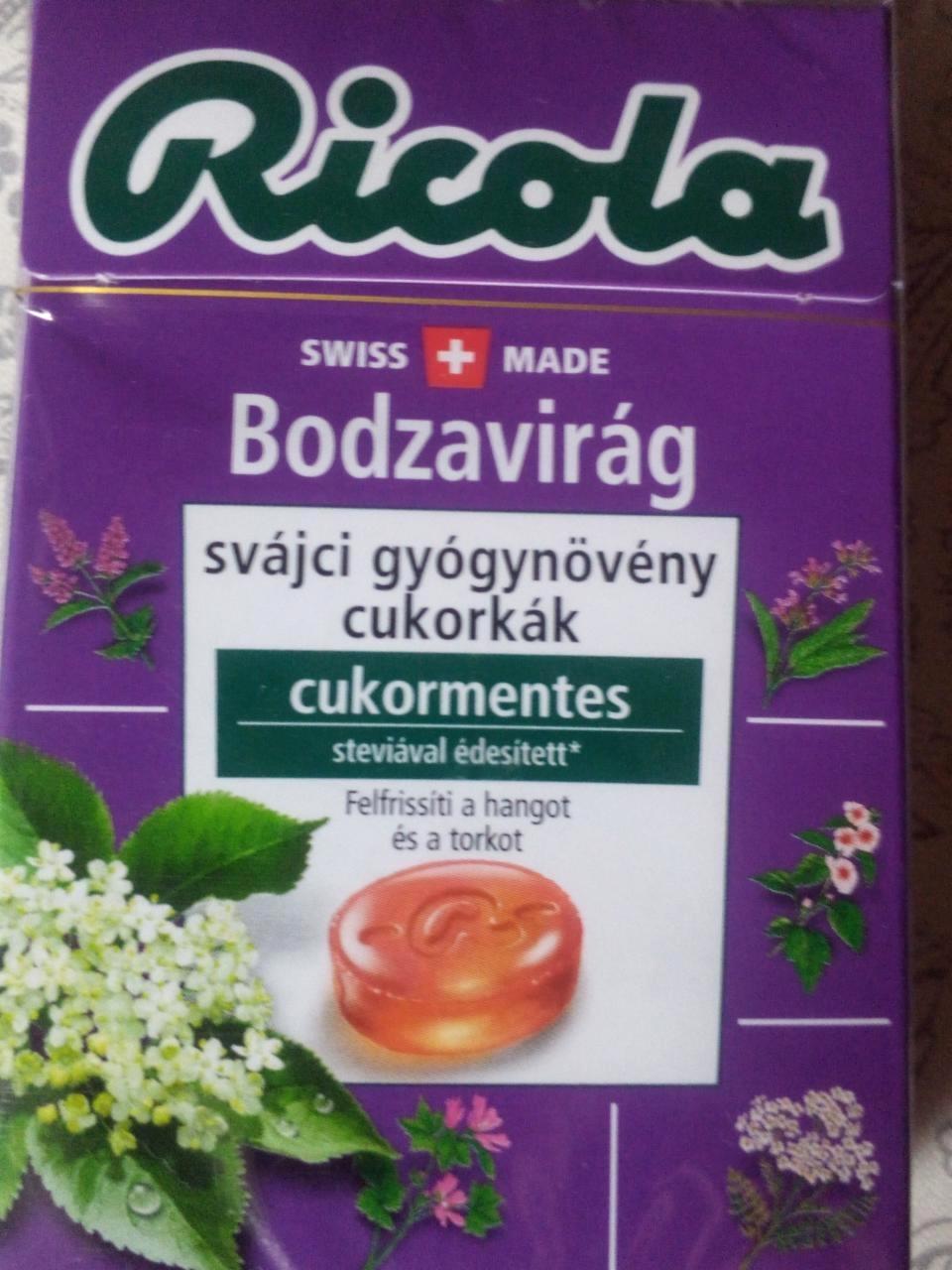 Képek - Bodzavirág svájci gyógynövény cukorkák cukormentes Ricola