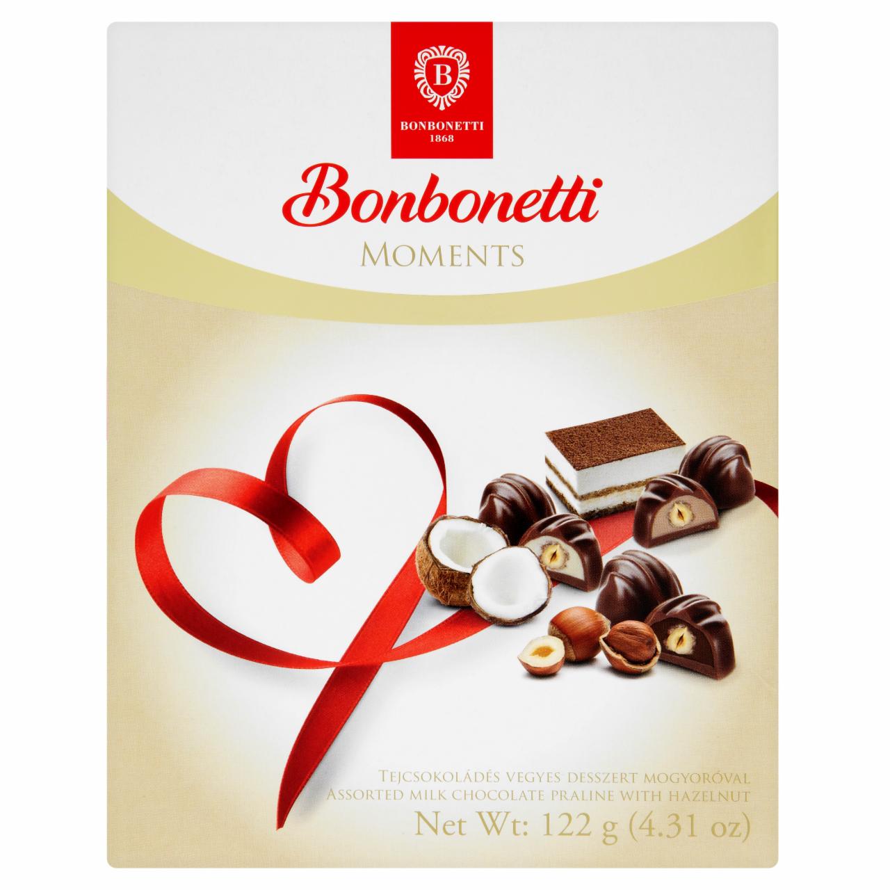 Képek - Bonbonetti Moments tejcsokoládé vegyes desszert mogyoróval 122 g