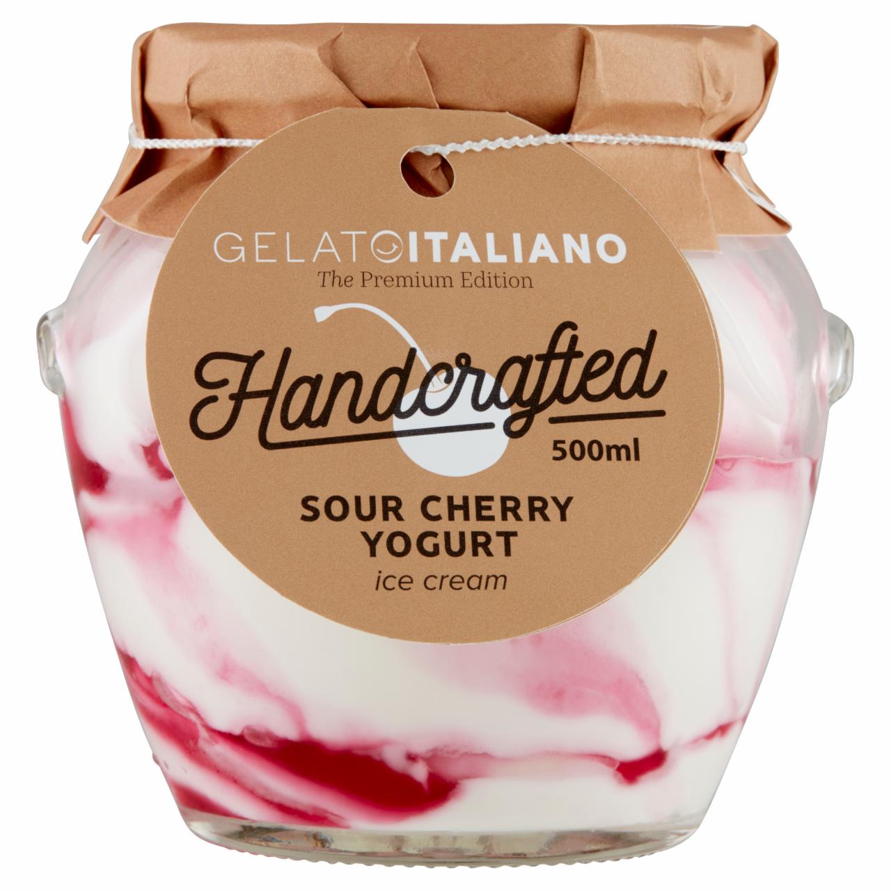 Képek - Gelato Italiano joghurt jégkrém, meggy öntettel 500 ml