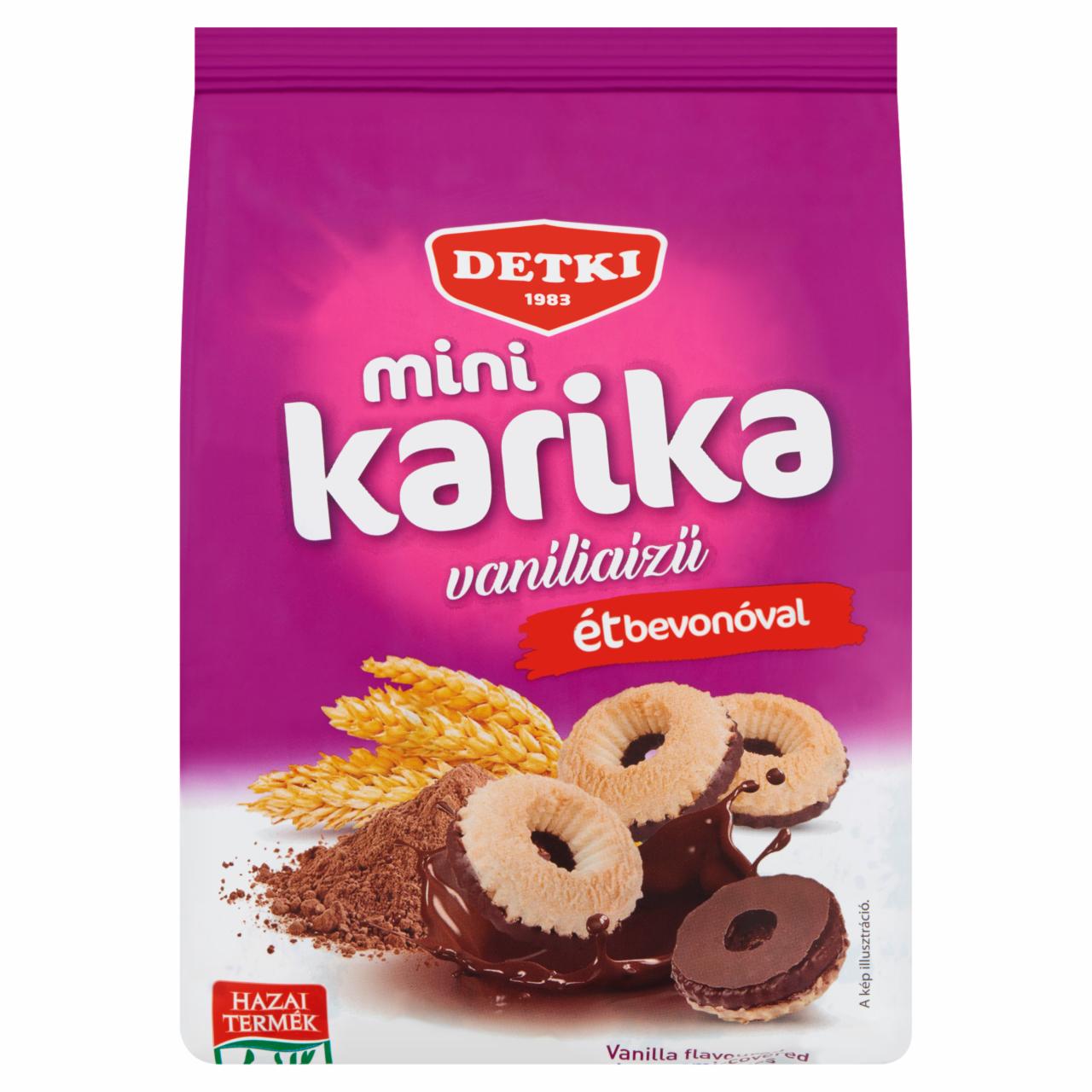 Képek - Detki Mini Karika vaníliaízű teasütemény étbevonóval félig mártva 150 g