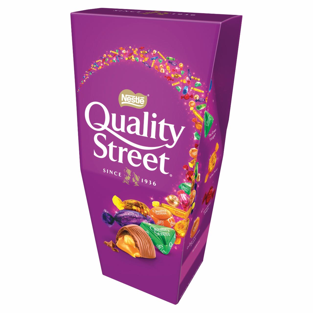 Képek - Quality Street vegyes töltött tej-, étcsokoládé és tejkaramella 257 g