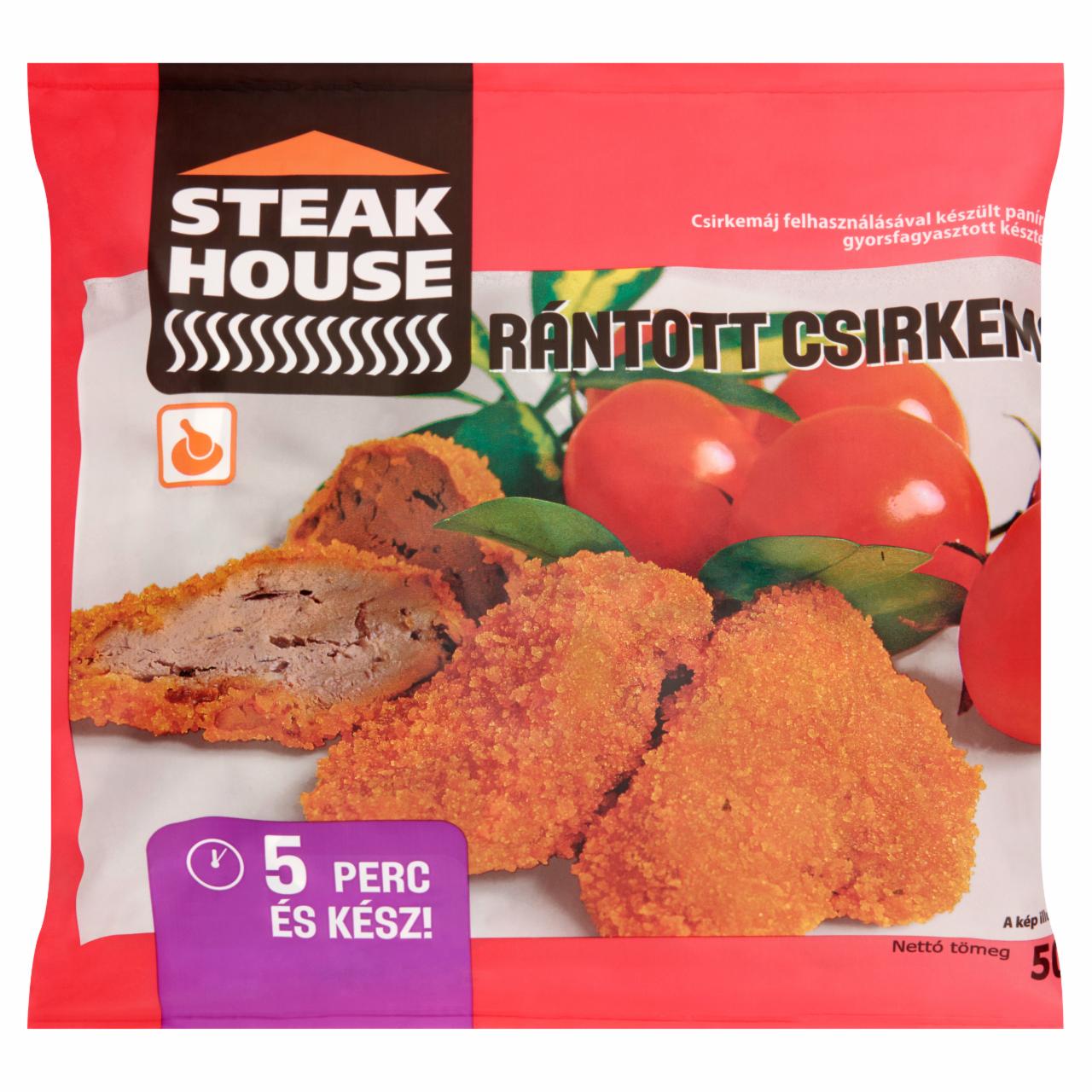 Képek - Steak House gyorsfagyasztott rántott csirkemáj 500 g