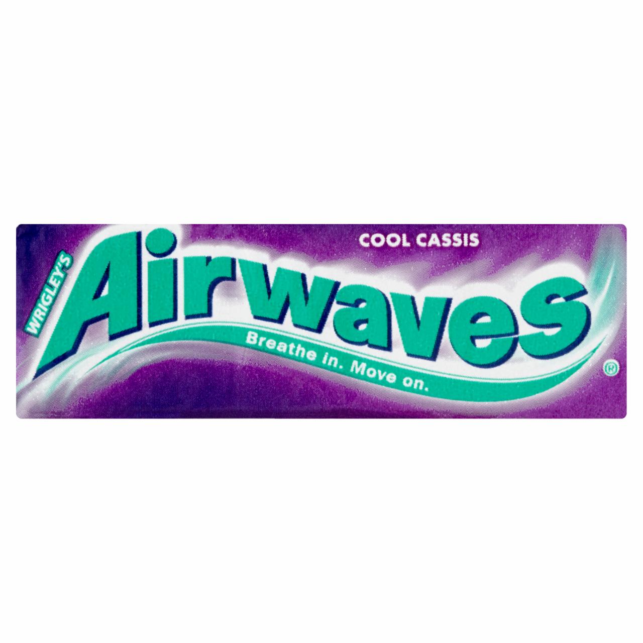 Képek - Airwaves Cool Cassis mentol- és feketeribizli-ízű cukormentes rágógumi édesítőszerrel 14 g