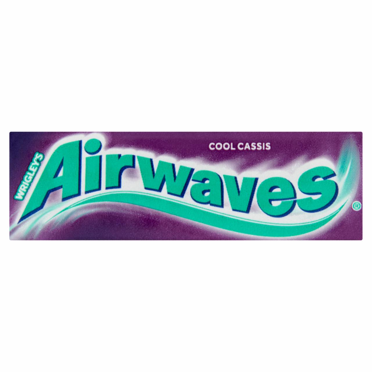 Képek - Airwaves Cool Cassis mentol- és feketeribizli-ízű cukormentes rágógumi édesítőszerrel 14 g