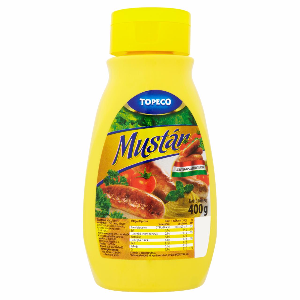 Képek - Topeco mustár 400 g