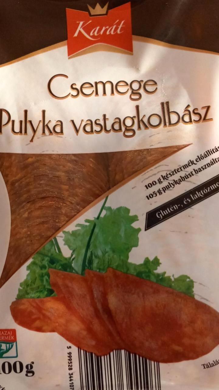 Képek - Csemege pulyka vastagkolbász Karát