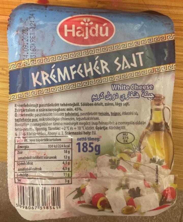 Képek - Hajdú krémfehér sajt 185 g