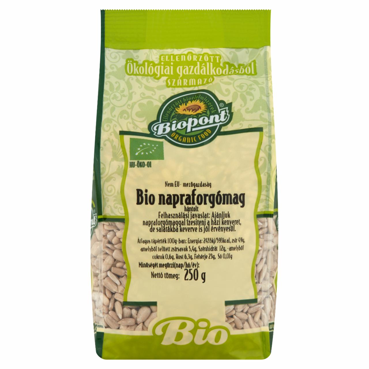 Képek - Biopont BIO hántolt napraforgómag 250 g