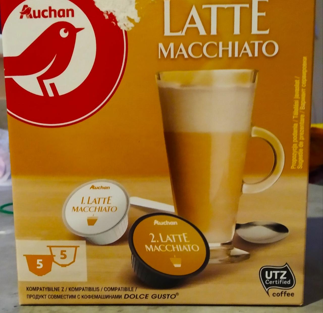 Képek - Dolce gusto kompatibilis kávékapszula latte macchiatto Auchan Nívó