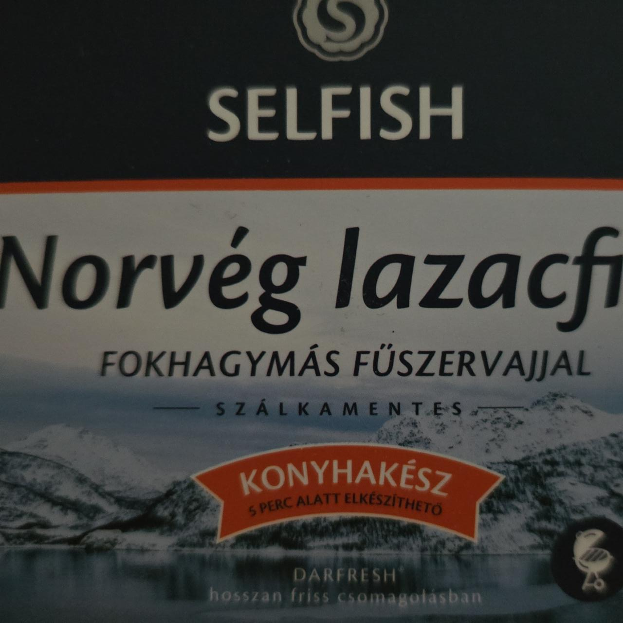 Képek - Selfish norvég lazacfilé fokhagymás fűszervajjal 160 g