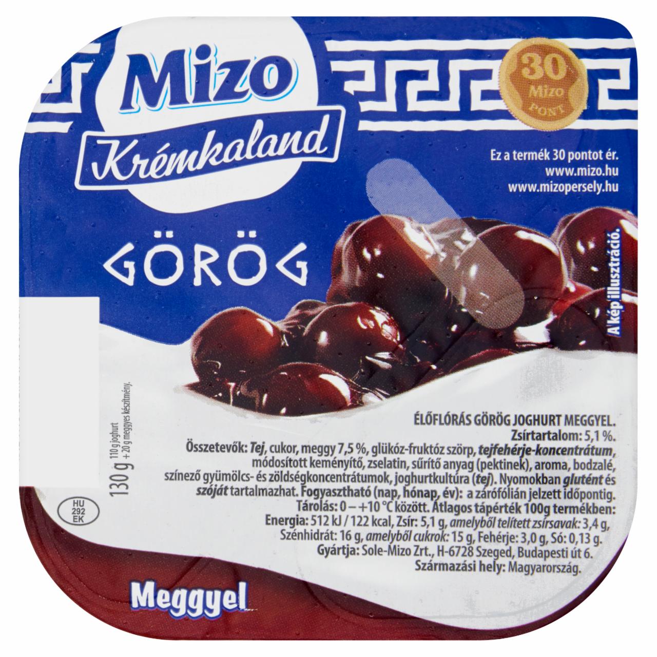 Képek - Mizo Krémkaland görög joghurt meggyel 130 g