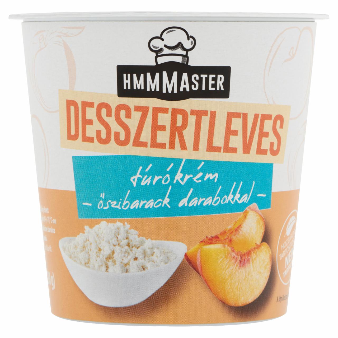 Képek - Hmmmaster túrókrém desszertleves őszibarack darabokkal 260 ml