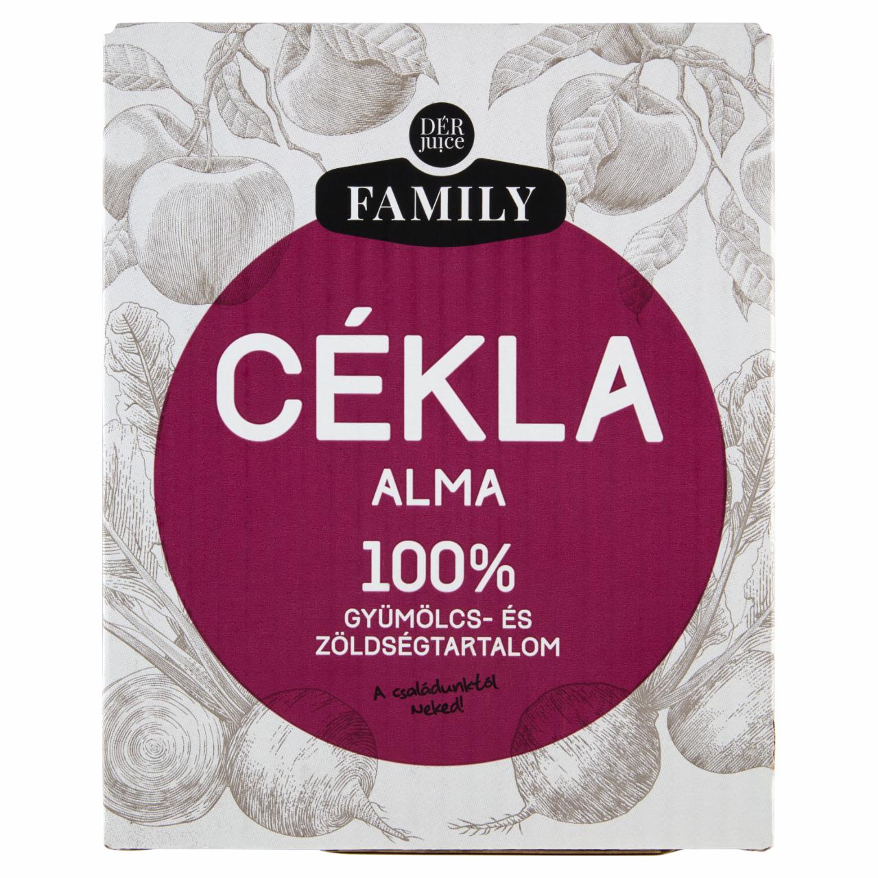 Képek - DÉR Juice Family frissen préselt 100% cékla almával 3 l