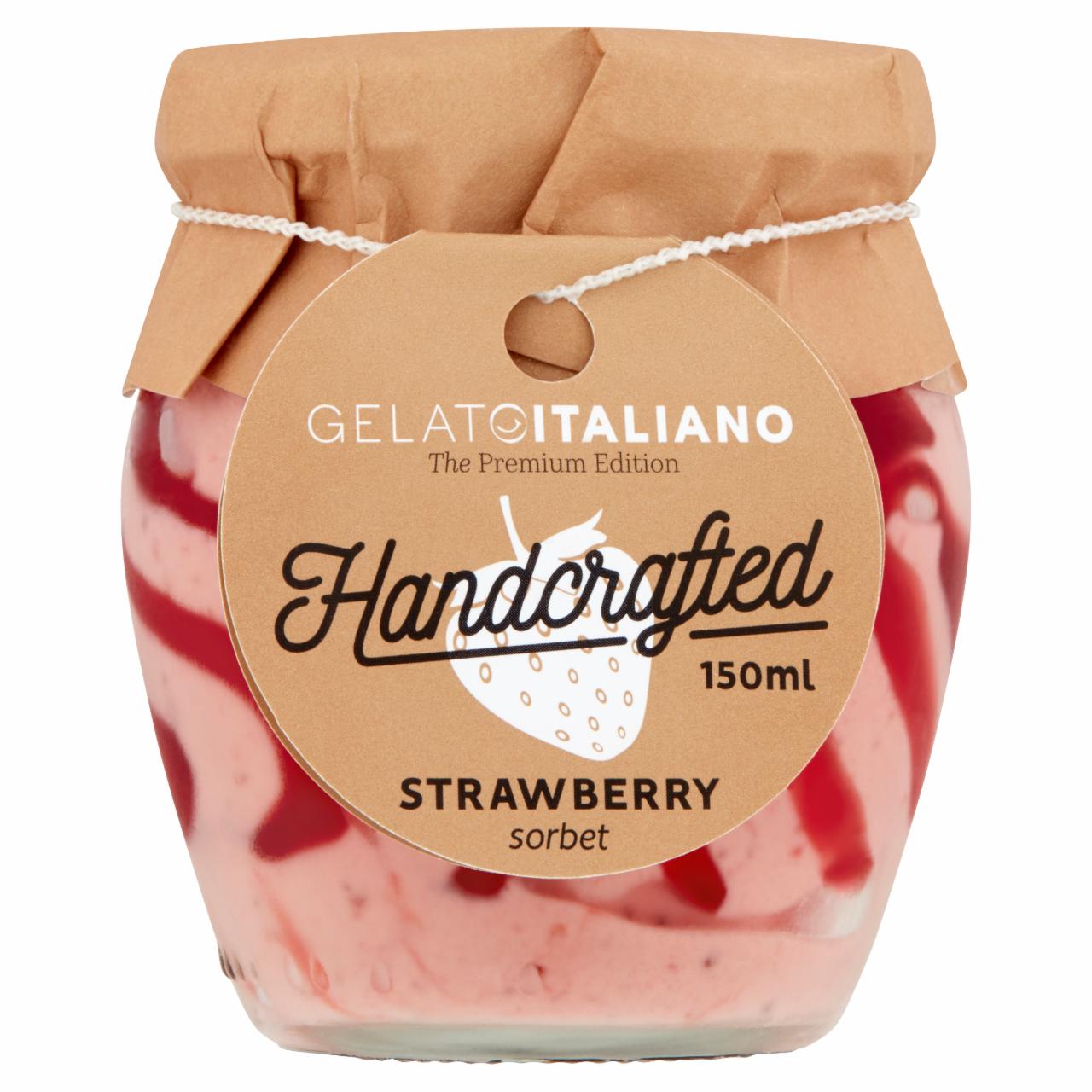 Képek - Gelato Italiano Handcrafted eper sorbet eper öntettel 150 ml