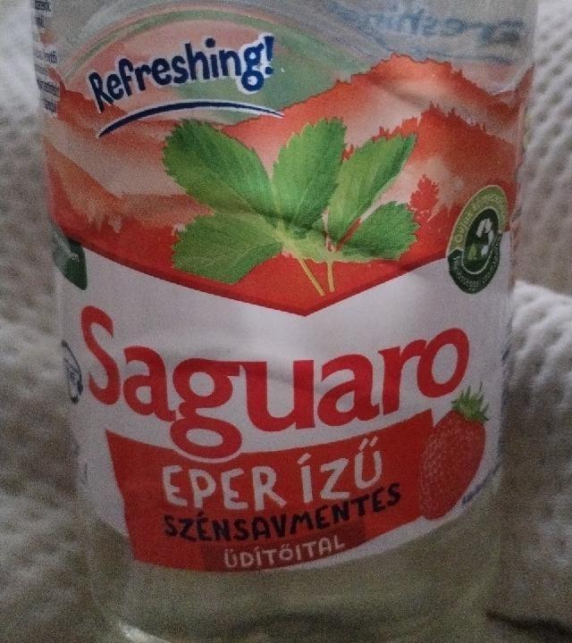 Képek - Eper ízű szénsavmentes üdítőital Saguaro