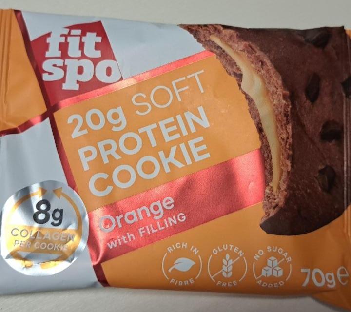 Képek - 20g Soft protein cookie orange with filling FitSpo