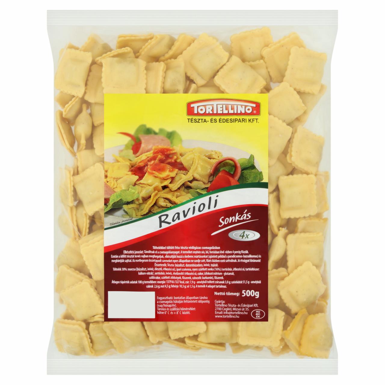 Képek - Tortellino ravioli sonkás friss tészta 500 g