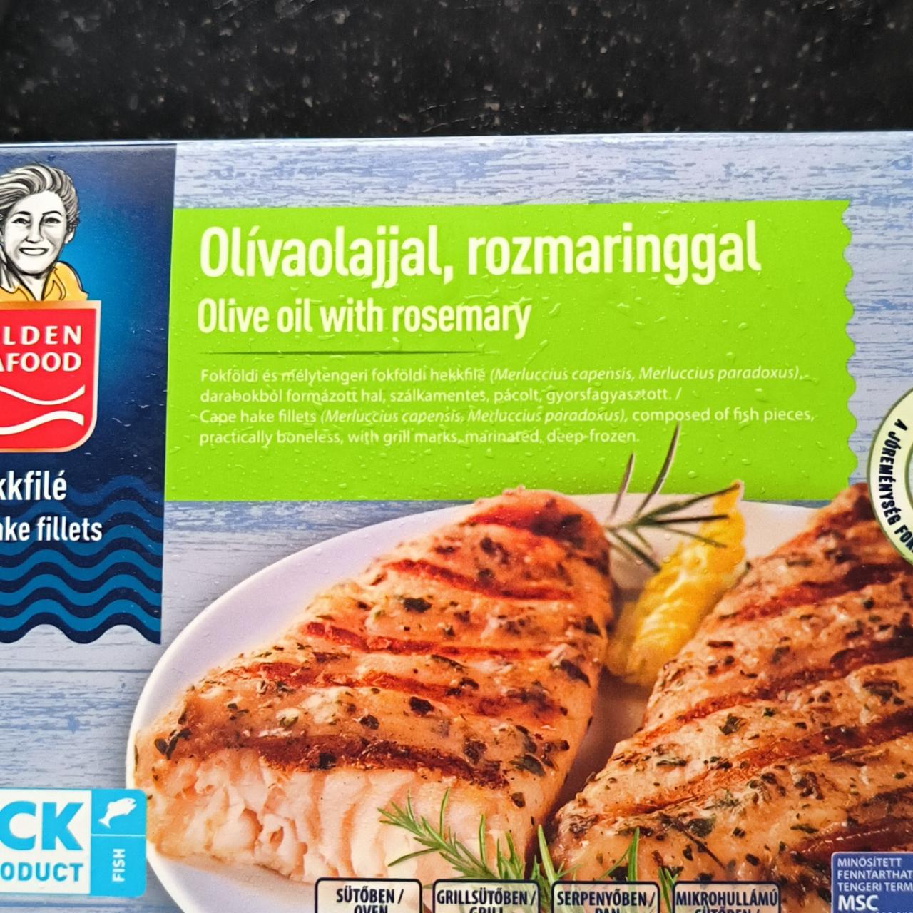 Képek - Hekkfilé olivaolajjal rozmaringgal Golden seafood