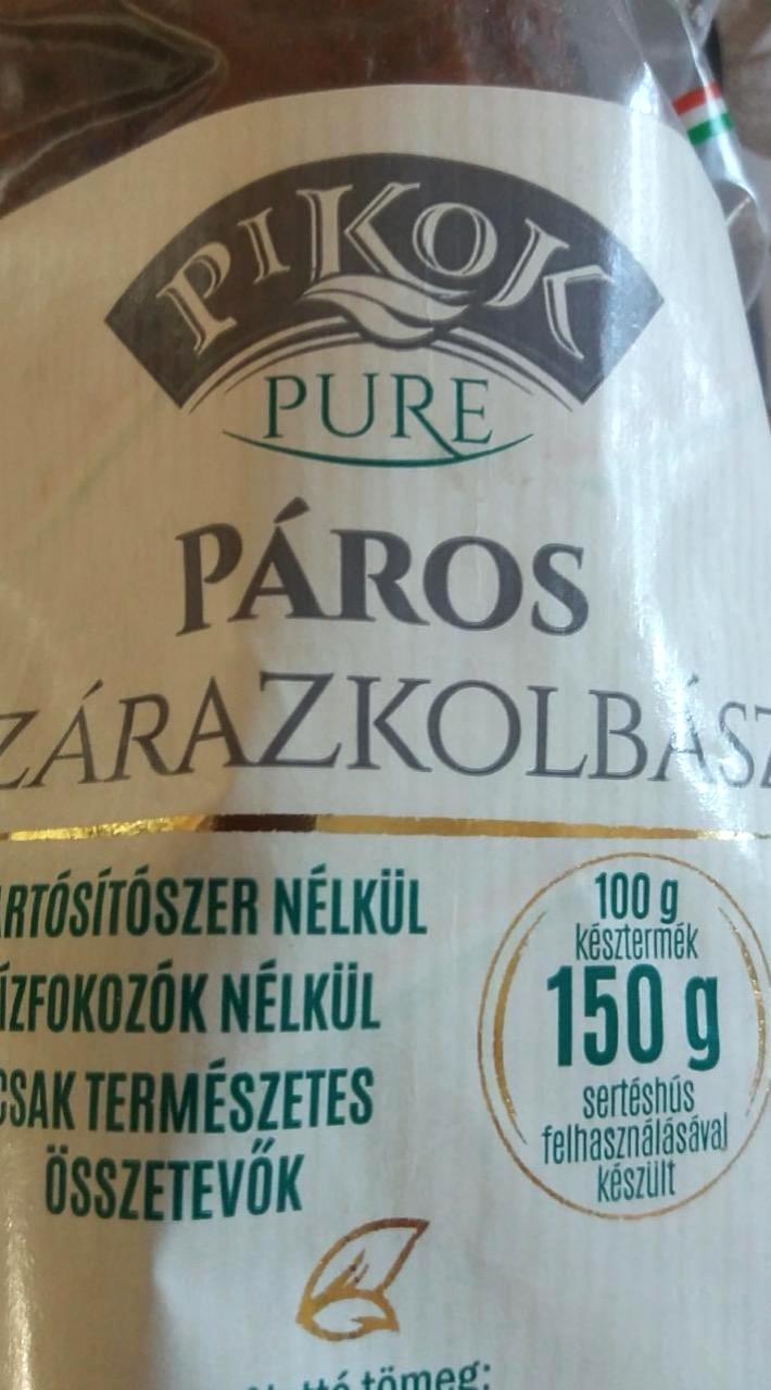 Képek - Páros szárazkolbász Pikok pure