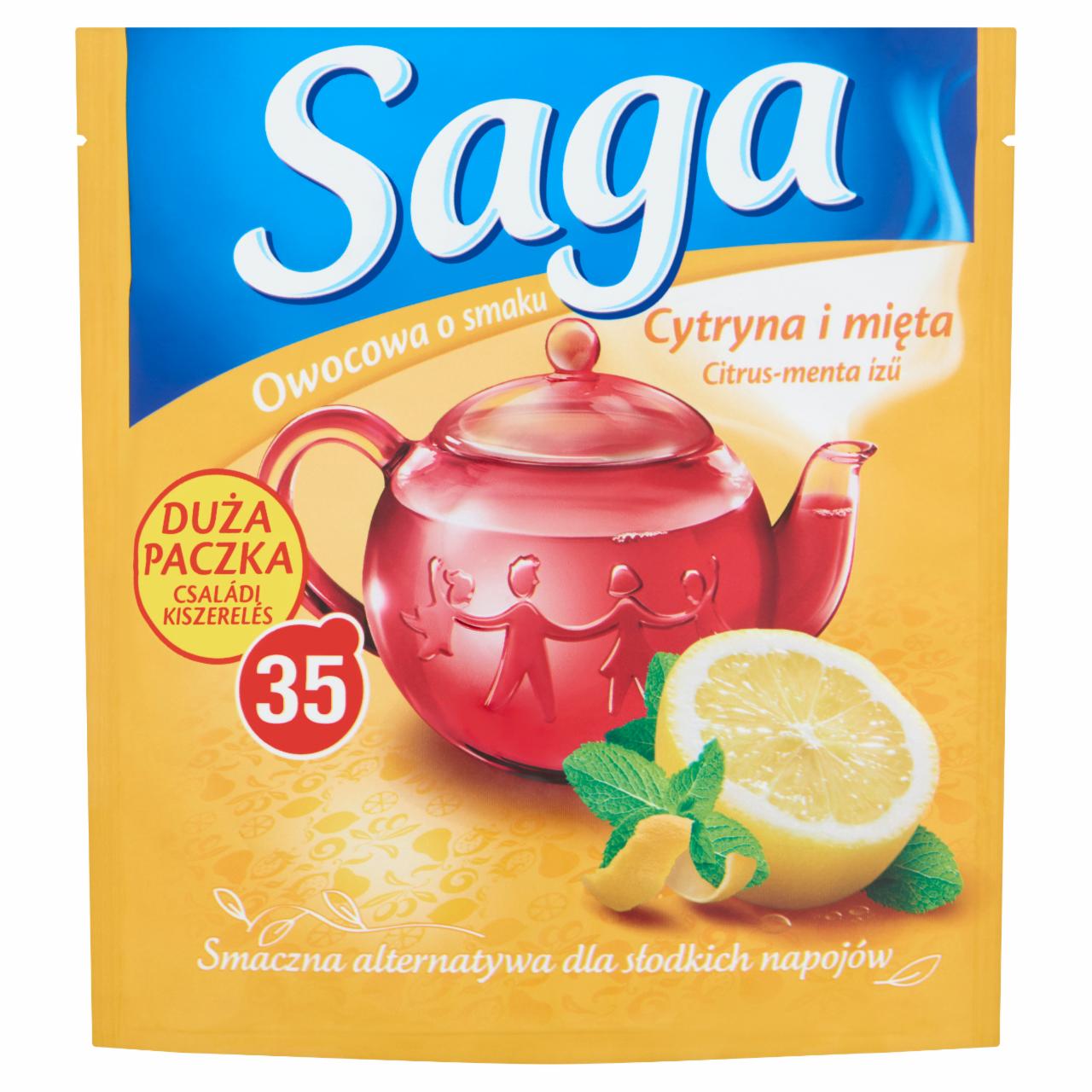 Képek - Saga citrus-menta ízű gyümölcstea 35 filter