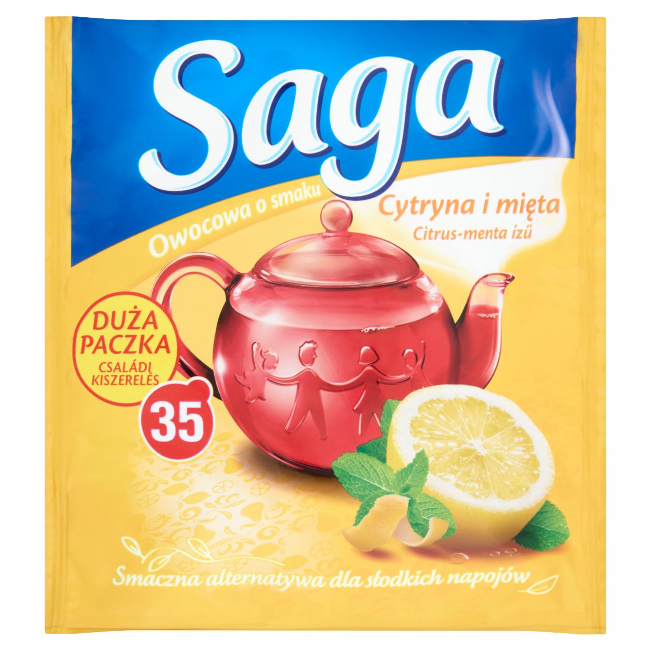 Képek - Saga citrus-menta ízű gyümölcstea 35 filter