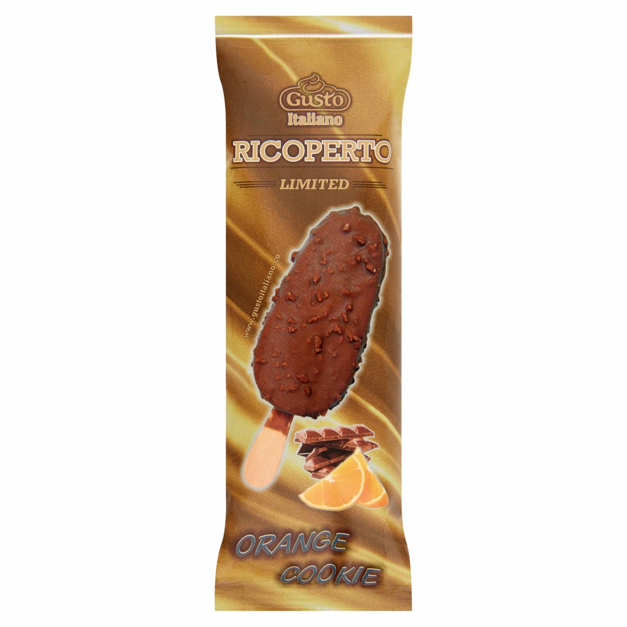 Képek - Gusto Italiano Ricoperto Orange Cookie csokoládé ízű jégkrém 100 ml