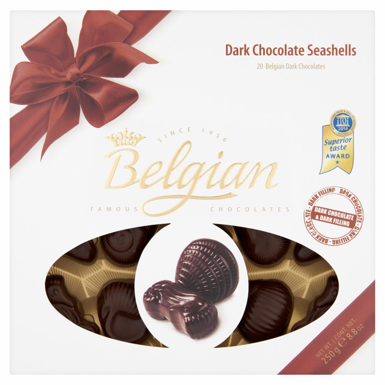 Képek - Belgian Dark Chocolate Seashells belga csokoládé praliné 250 g