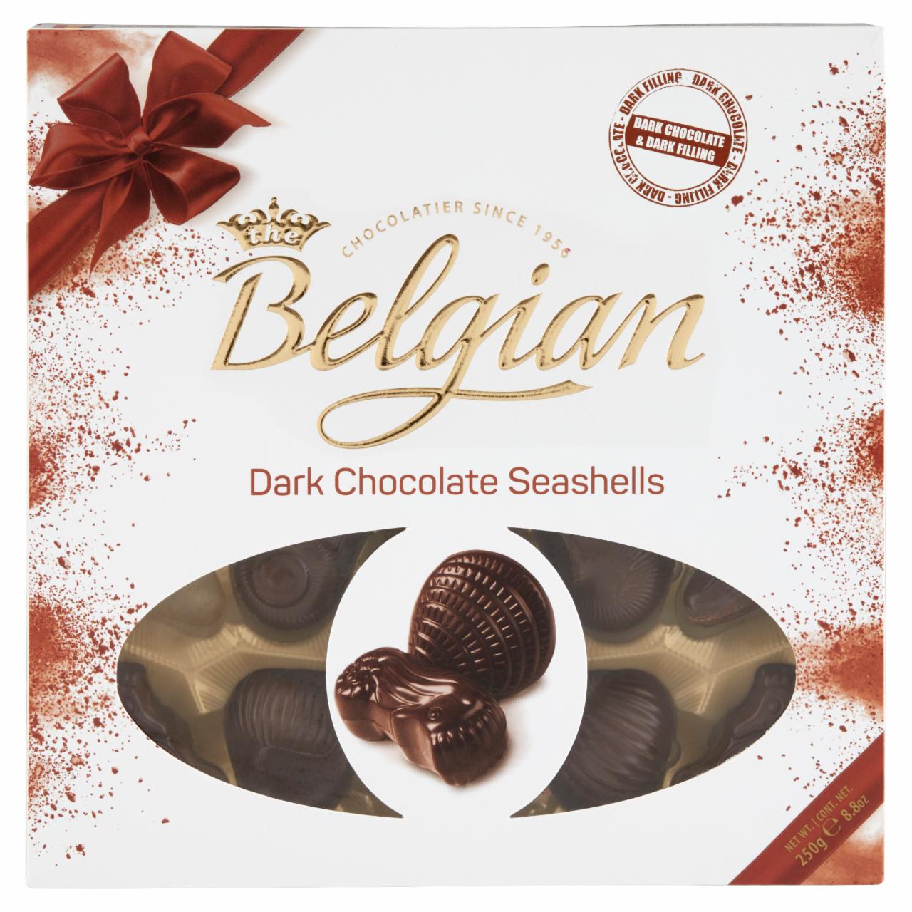 Képek - Belgian Dark Chocolate Seashells belga csokoládé praliné 250 g